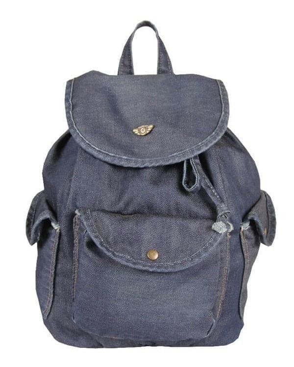 Denim Sırt Çantası Kadın Yeşil | Alone 5117 - alonebag