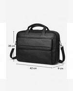 Alone Unisex Evrak Çantası 16" & 17" Laptop Bölmeli | 1017  Siyah