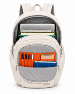 Alone 9106 Bej laptop sırt çantası açık ana bölme, 15.6 inç laptop alanı ve organizer cepleri