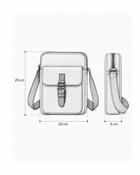 Alone Canvas Crossbody -Bej 5048