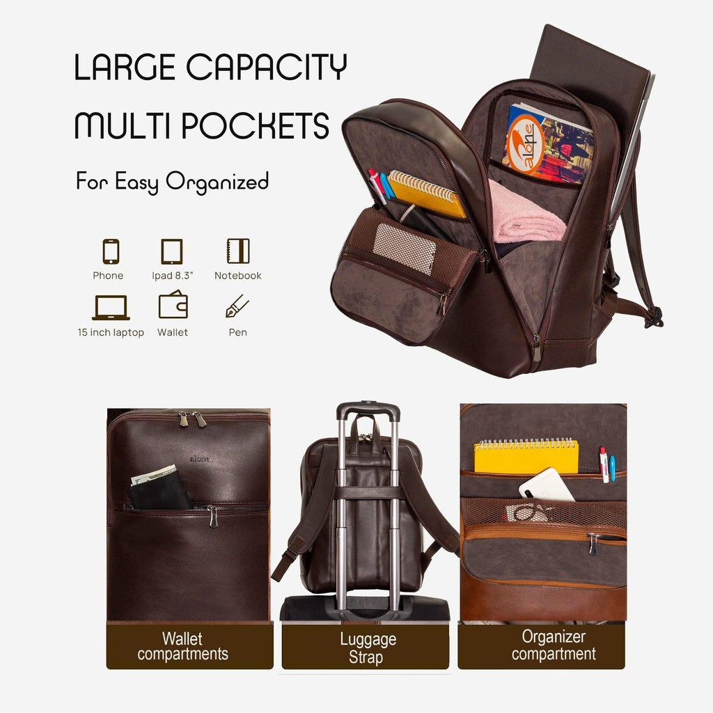 Alone Laptop Sırt Çantası | 1027 Kahve - alonebag