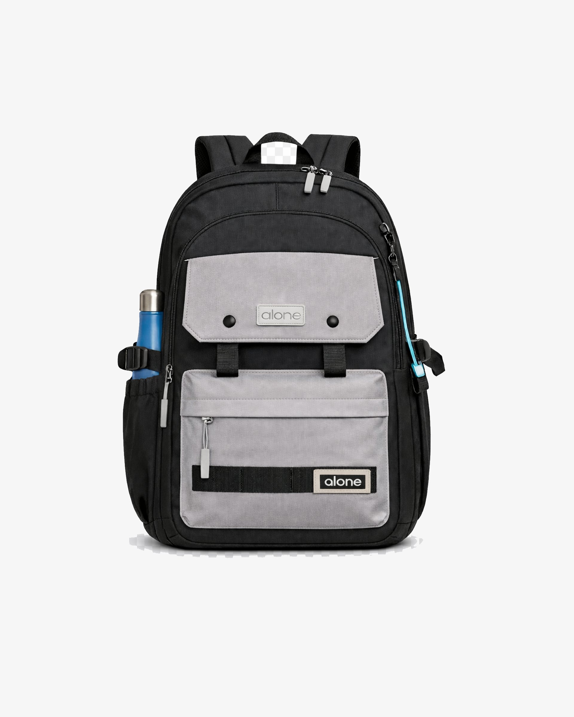 Alone Siyah Gri Laptop Sırt Çantası 15.6″ Ortopedik Çok Bölmeli